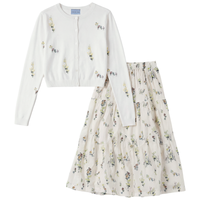 Girls Multi Flower Print 2 PCS Set
