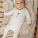 Baby Romper Set With Horse Print