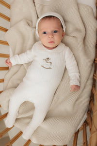 Baby Romper Set With Horse Print