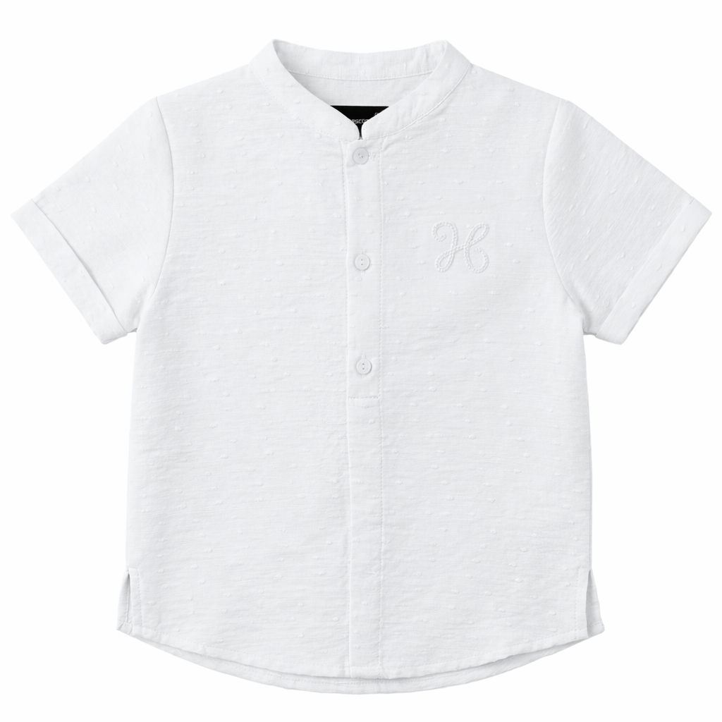 Boys Textured Woven Shirt