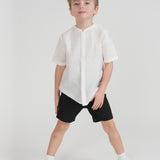 Boys Textured Woven Shirt