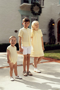 Girls Dress With Embroidered Collar