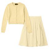 Girls 2 PCS Set With Pointelle Cardigan