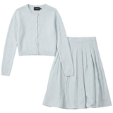 Girls 2 PCS Set With Pointelle Cardigan