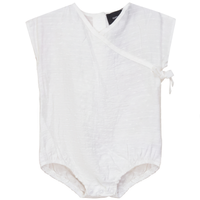 Baby Short Onesie With V Neck