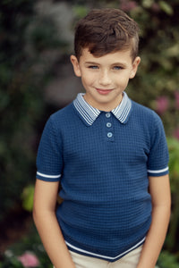 Boys Structure Knit Polo