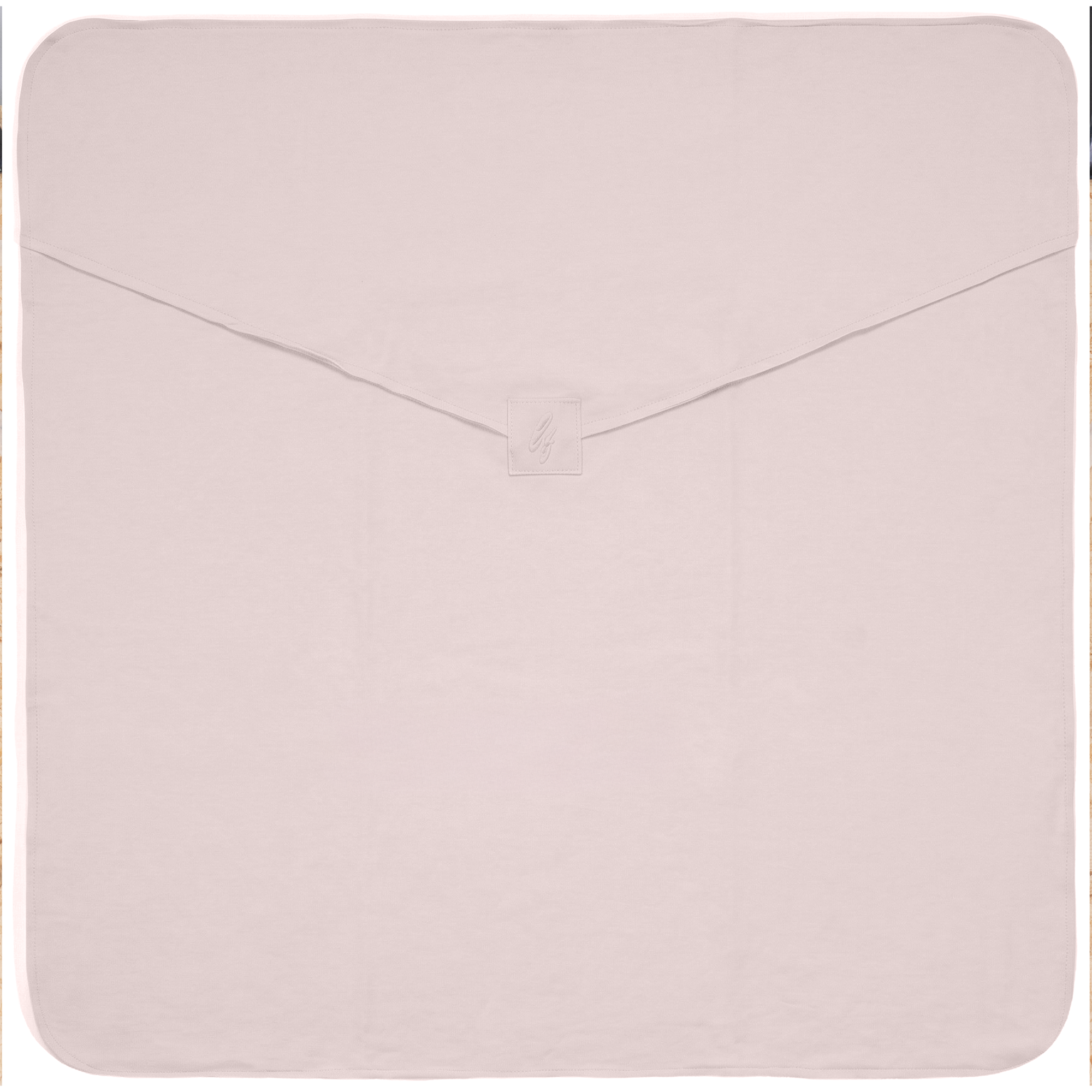 French Terry Baby Blanket With Raw Edges