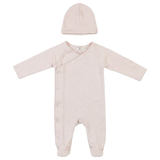 Baby French Terry Romper Set With Front Side Opening
