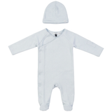 Baby French Terry Romper Set With Front Side Opening