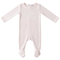Baby Stripe Pointelle Romper Set