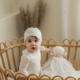 Baby Stripe Pointelle Romper Set