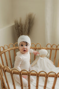 Baby Stripe Pointelle Romper Set