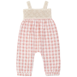 Long Baby Overall With Stretch Crochet Top