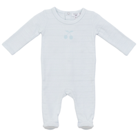 Baby Footie With Cherry Print At Chest