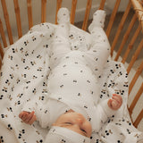 Baby Crinkle Woven With Cherry Print Swaddle