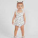 Crinkle Woven Cherry Print Girl Bubble