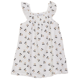 Girls Crinkle Woven Cherry Print Girl Jumper