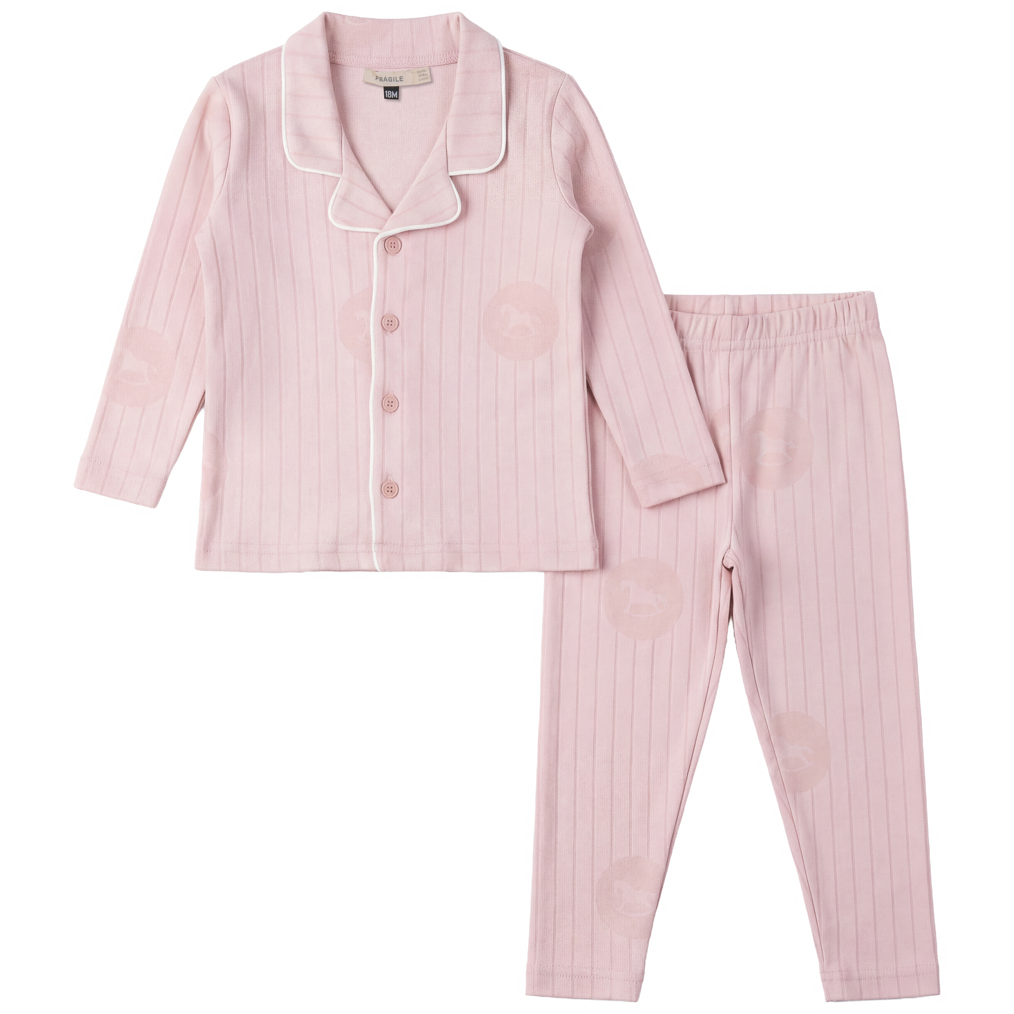 Pajamas With Lapel 2 PC