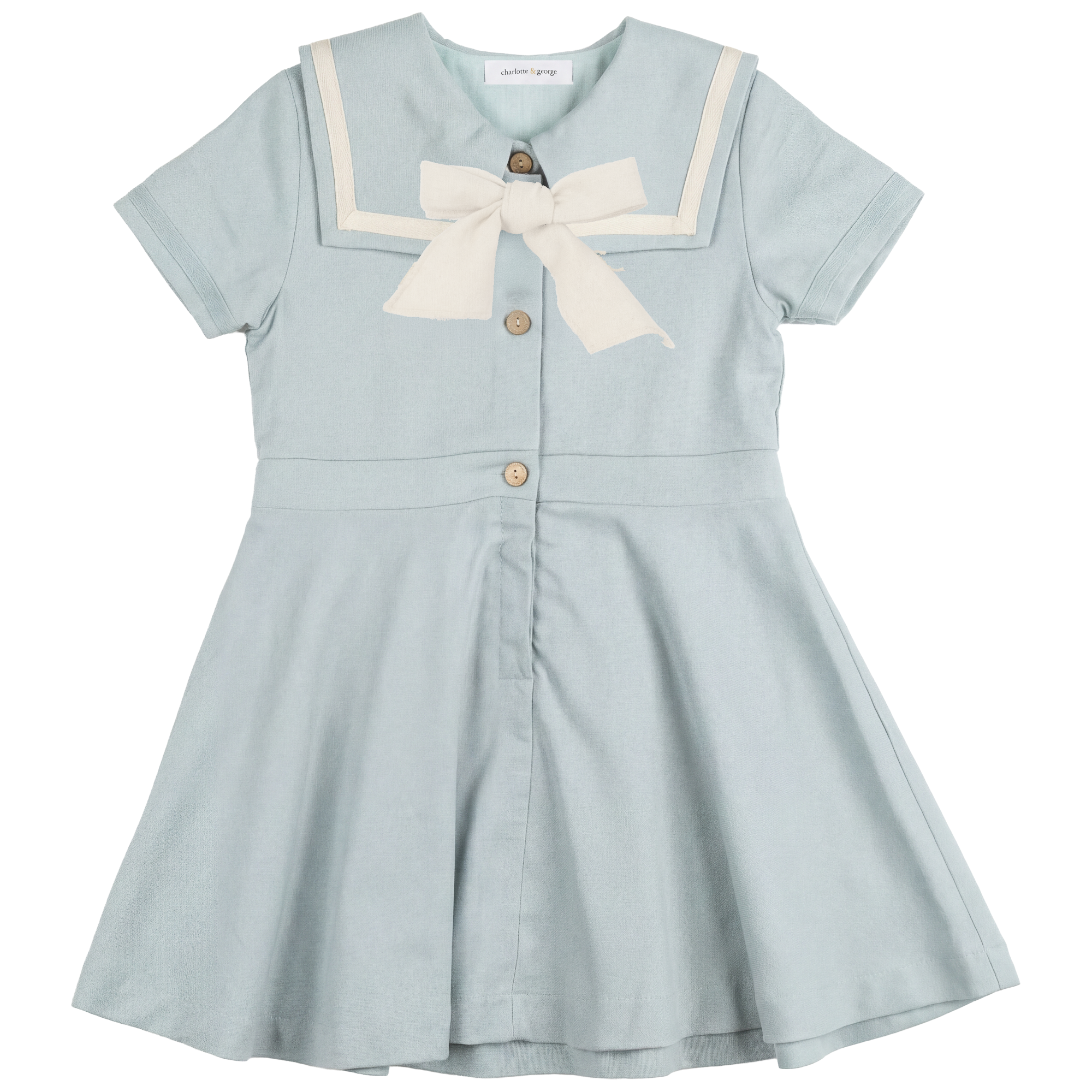 Girls Dress In Solid Fabric