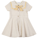Girls Dress In Solid Fabric
