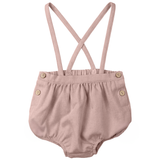 Baby Overall In Solid Woven