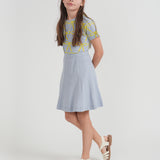 Girls Top With Bows Print