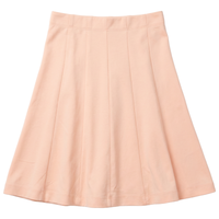 Girls Cotton Spandex Midi Length Panel Skirt