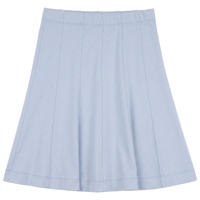 Girls Cotton Spandex Midi Length Panel Skirt
