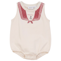 Boys Sailor Collar Printed Baby Bubble