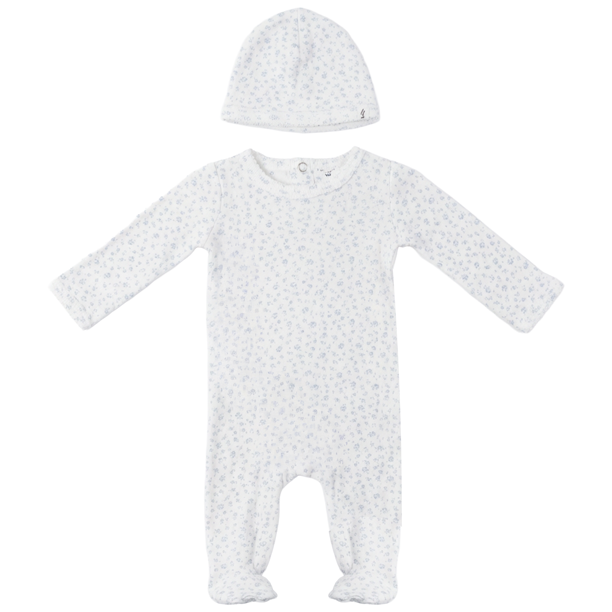 Baby Flower Pointelle Footie