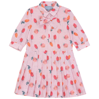 Girls Loose Dress With Pleats