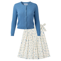 Girls 2 PCS Set With Pointelle Cardigan