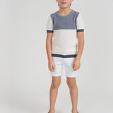 Boys Multi Textured Knit Top