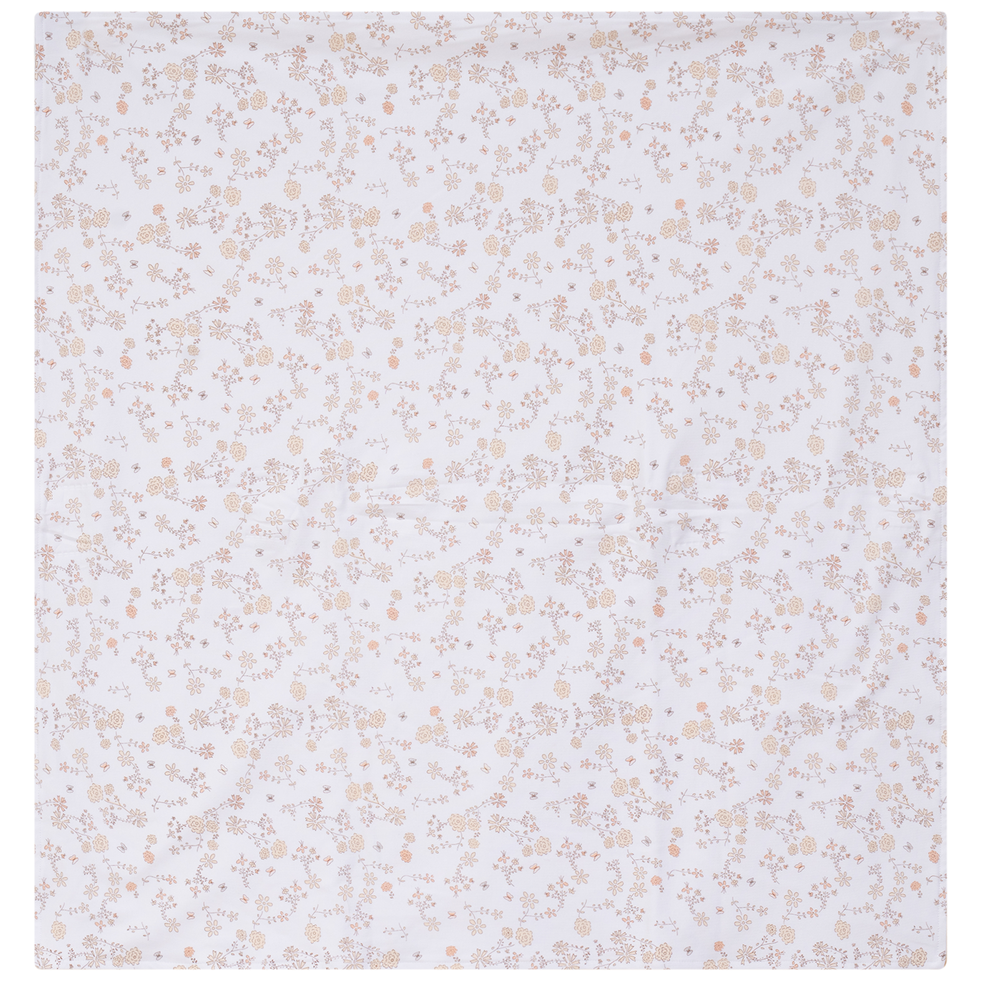 Baby Modal All Over Floral and Mushroom Print Blanket