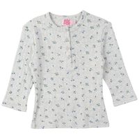 Girls Floral Pointel Henley Top