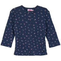 Girls Floral Pointel Henley Top