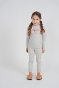 Girls Cotton Spandex Sis Sweatshirt And Pants