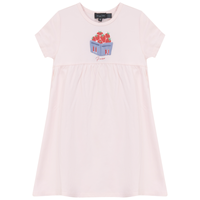 Cotton Spandex 'Berry Box' Girls Dress