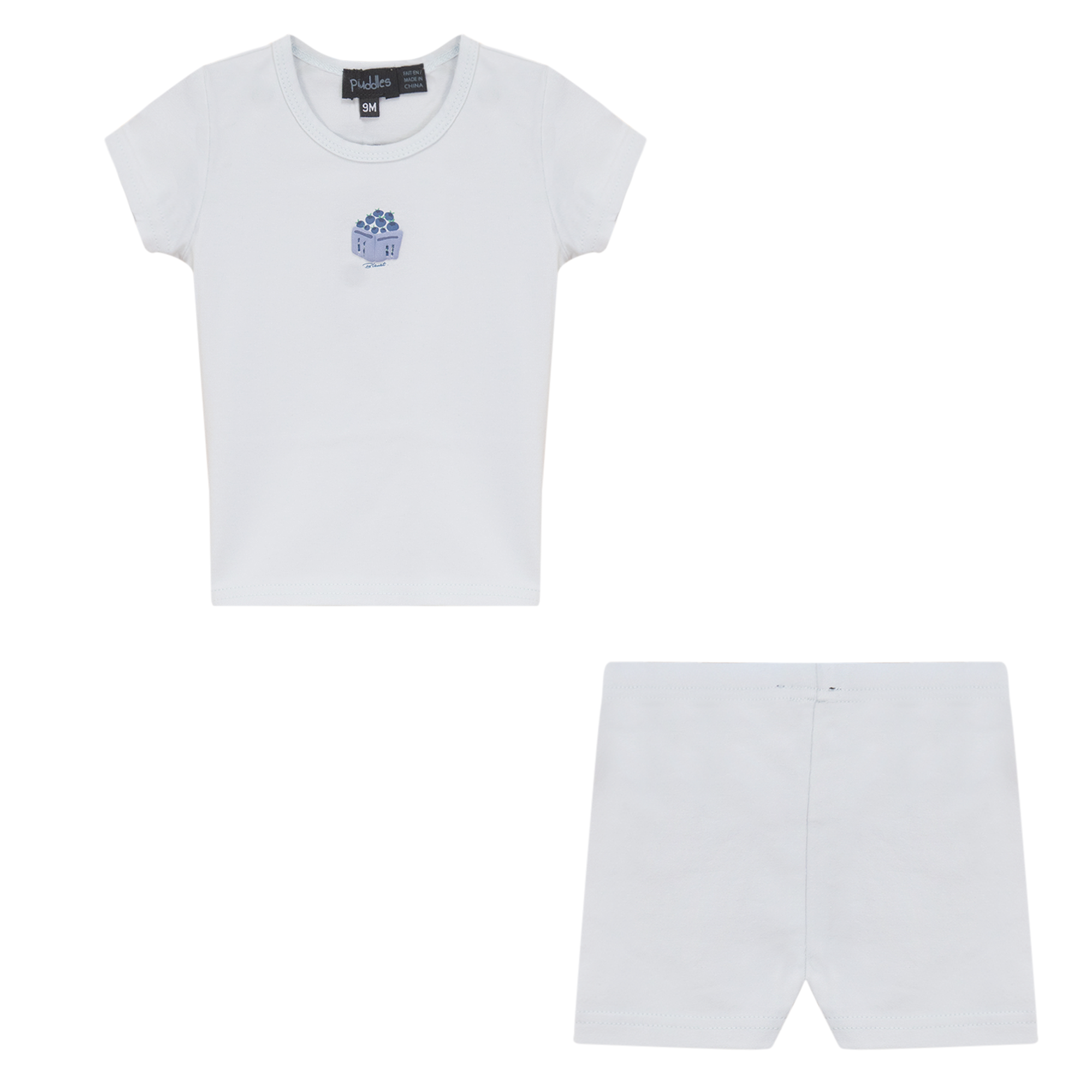 Cotton Spandex 'Berry Box' Boys 2 PC Set