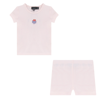 Cotton Spandex 'Berry Box' Girls 2 PC Set