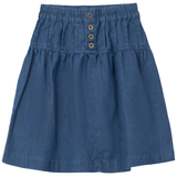Girls Front Buttons Denim Skirt