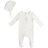 Baby Cotton Pointelle Girls Hot Air Balloon Layette