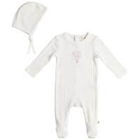 Baby Cotton Pointelle Girls Hot Air Balloon Layette