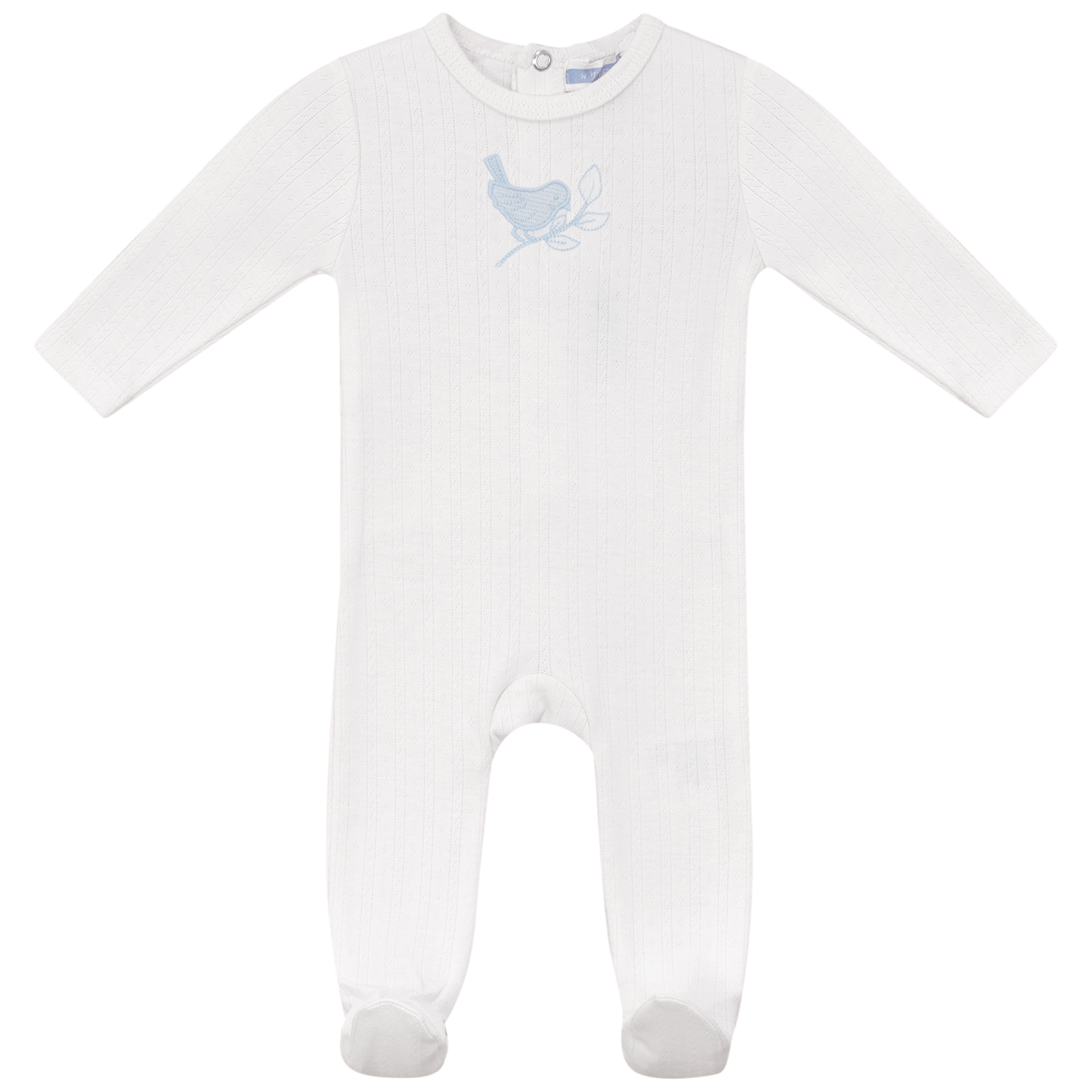 Baby Cotton Pointelle Bird Boys layette