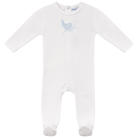 Baby Cotton Pointelle Bird Boys layette