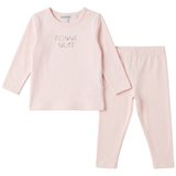 Cotton Spandex Girls Bon Nuit 2 PC