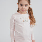 Cotton Spandex Girls Bon Nuit 2 PC
