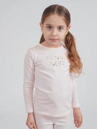 Cotton Spandex Girls Bon Nuit 2 PC
