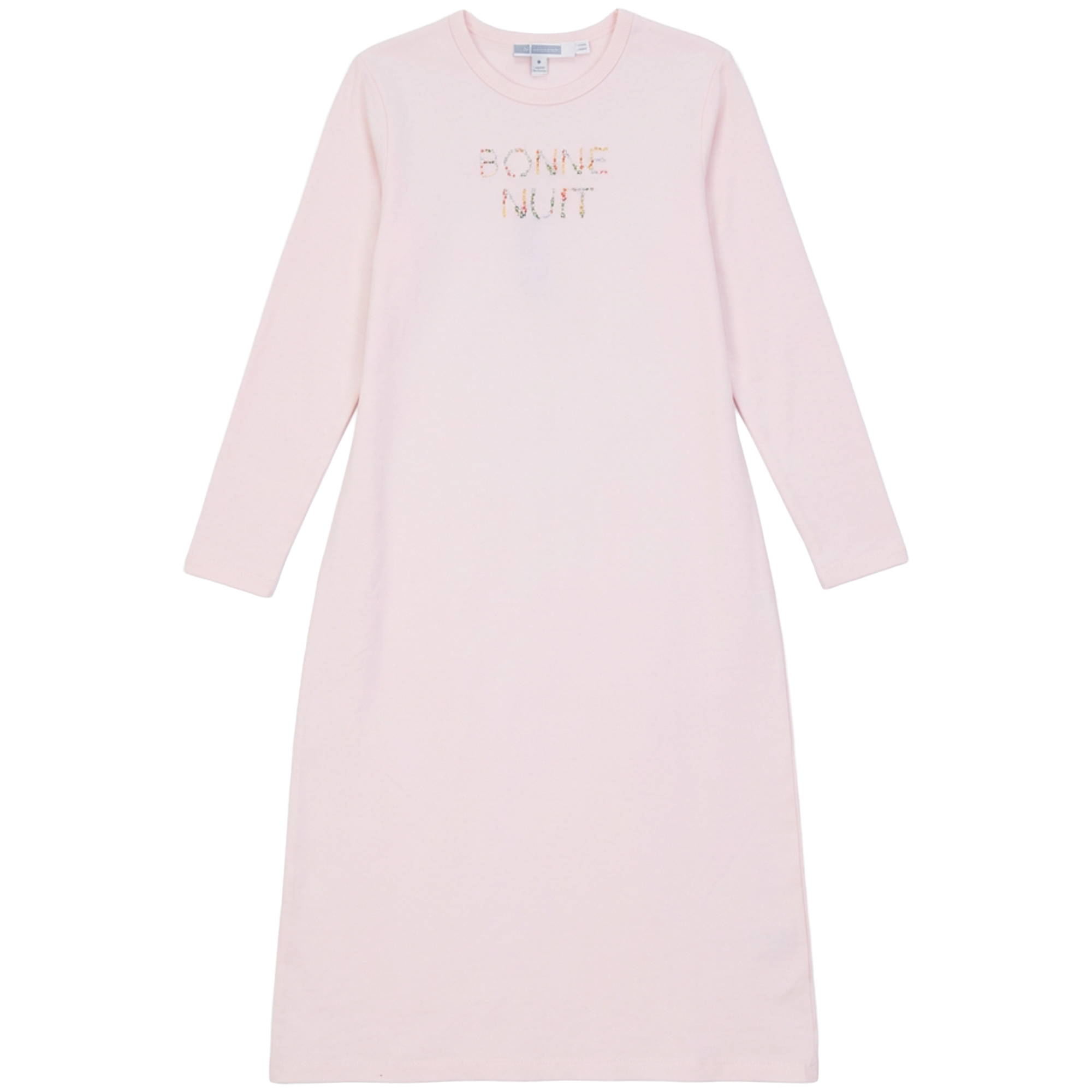 Girls Cotton Spandex "Bonne Nuit" Nightgown