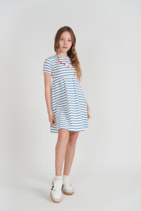 Girls Cotton Spandex "Tag Collection" Dress